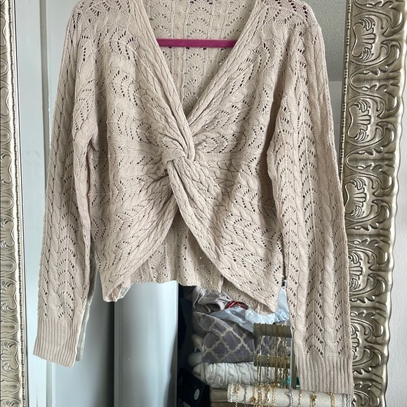 Shein Cream Knitted Sweater - Picture 3 of 7